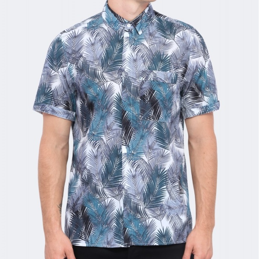 M.X Paris - Palm Print Button Down